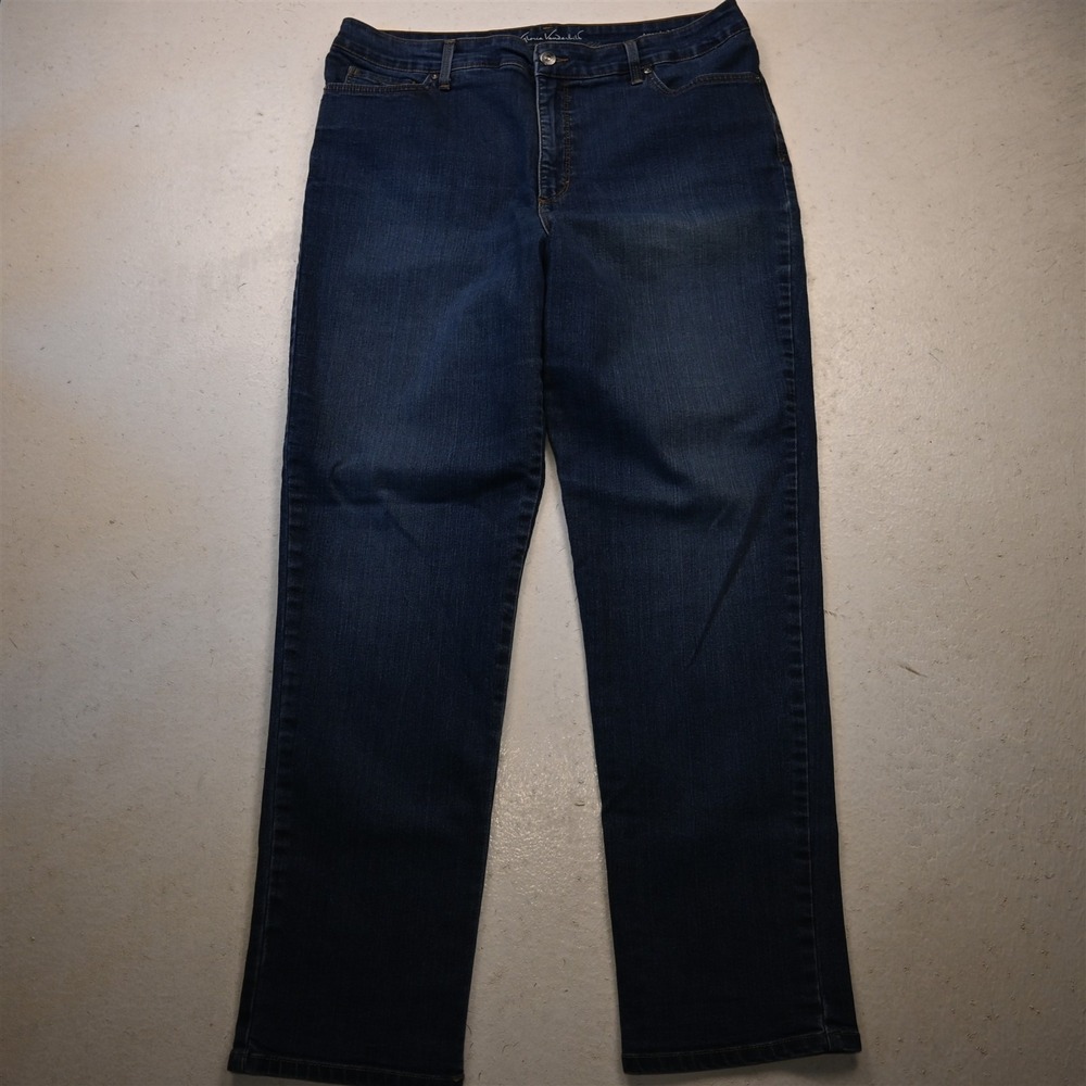 Gloria Vanderbilt 16 High Rise Amanda Slim Medium Stretch Denim Womens Jeans